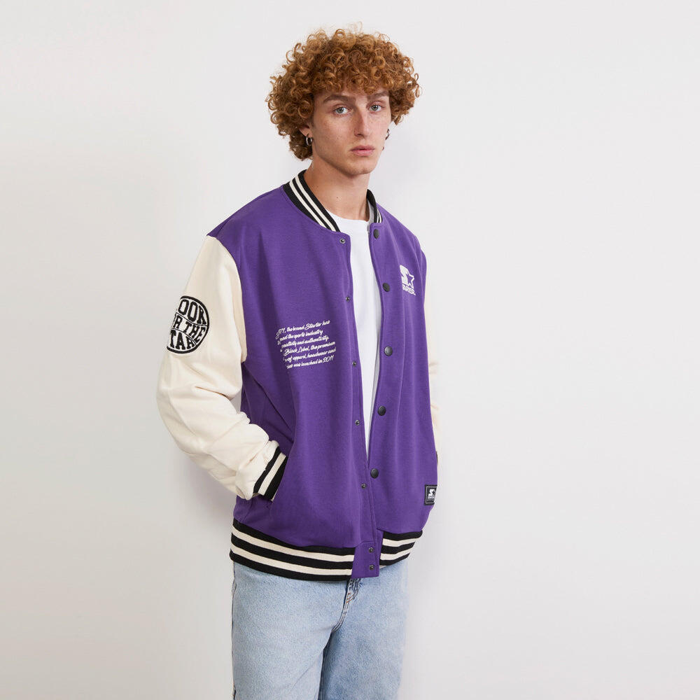 Varsity jacket in felpa Iconic VIOLA 5/6