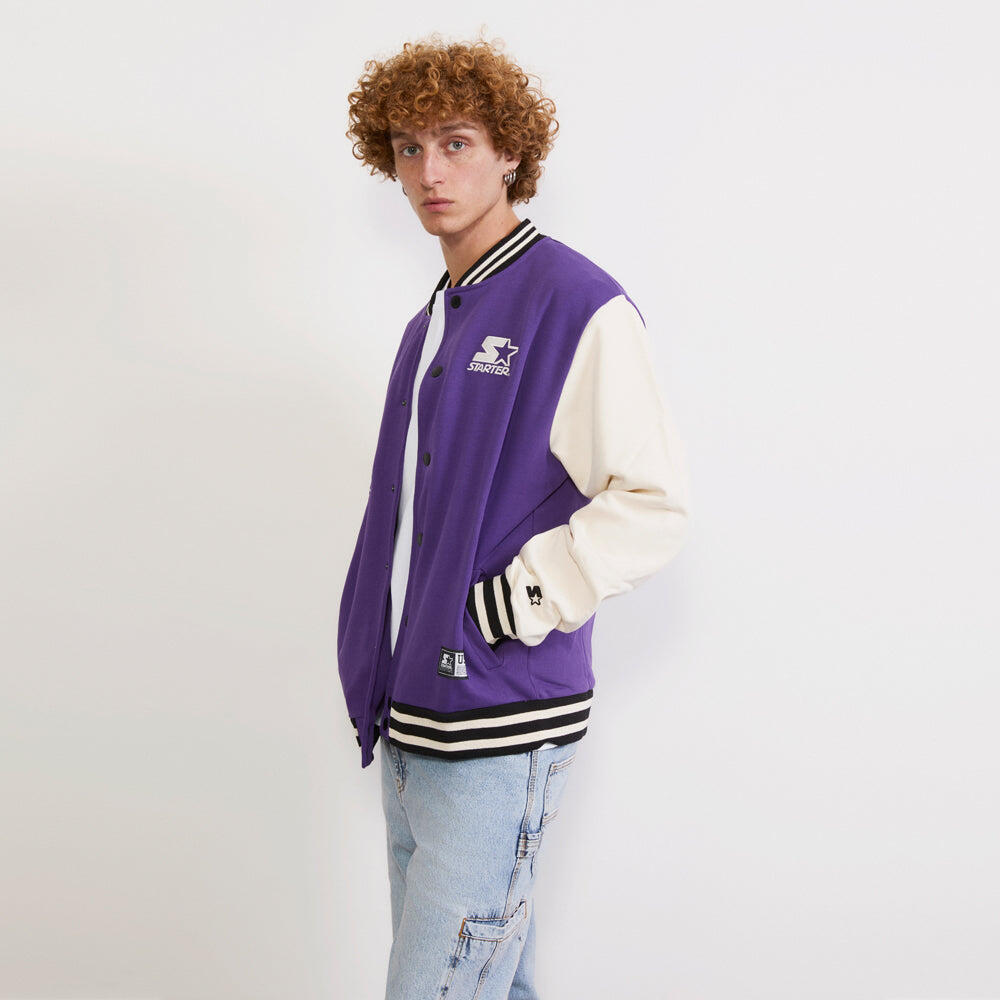 Varsity jacket in felpa Iconic VIOLA 4/6