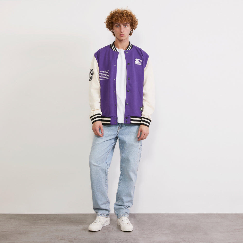 Varsity jacket in felpa Iconic VIOLA 6/6