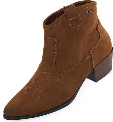 Chaussures Femme Tom Tailor Stiefelette Damen Cognac Marron