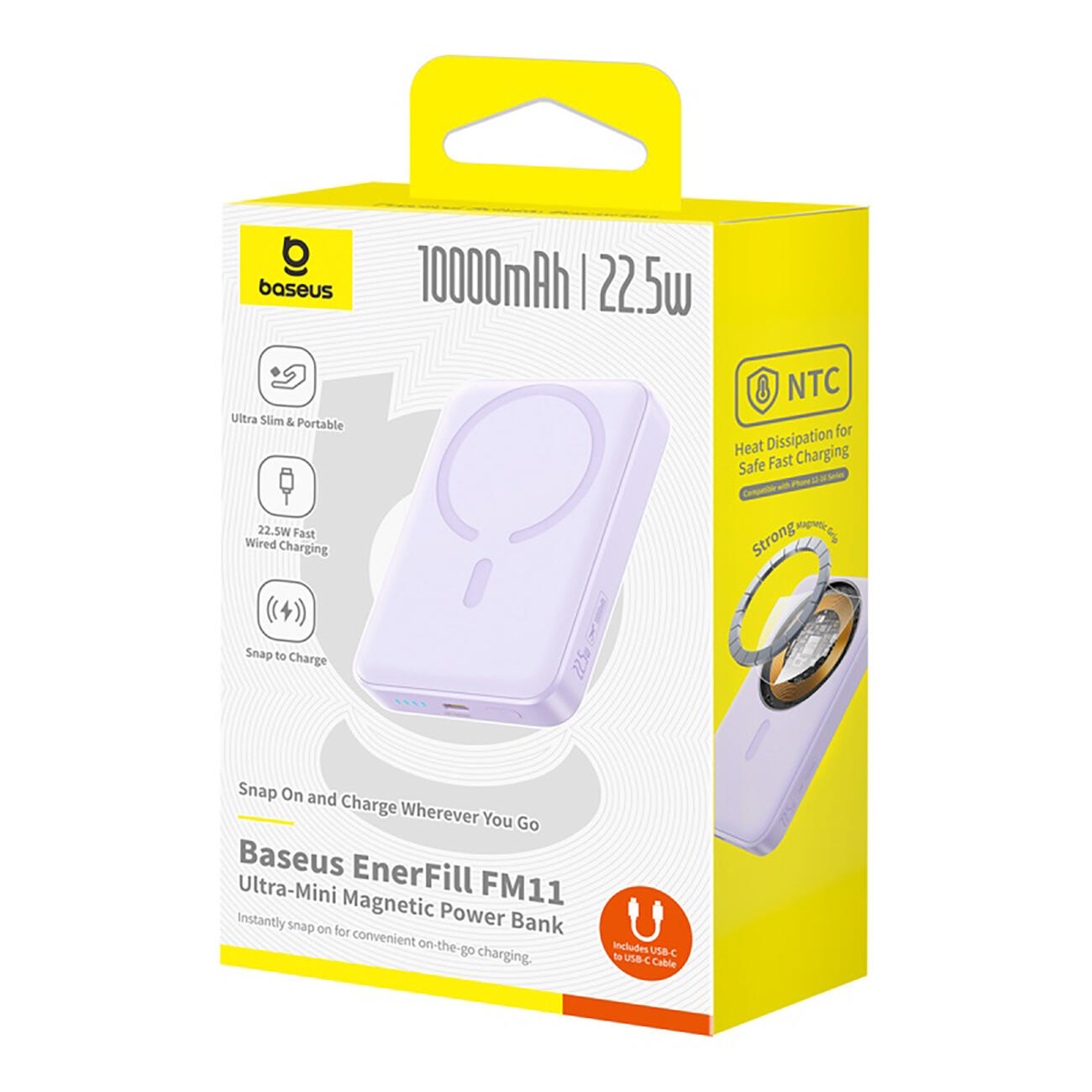 Powerbank Baseus 10000 mAh 22,5W indukcyjny magsafe 7/7
