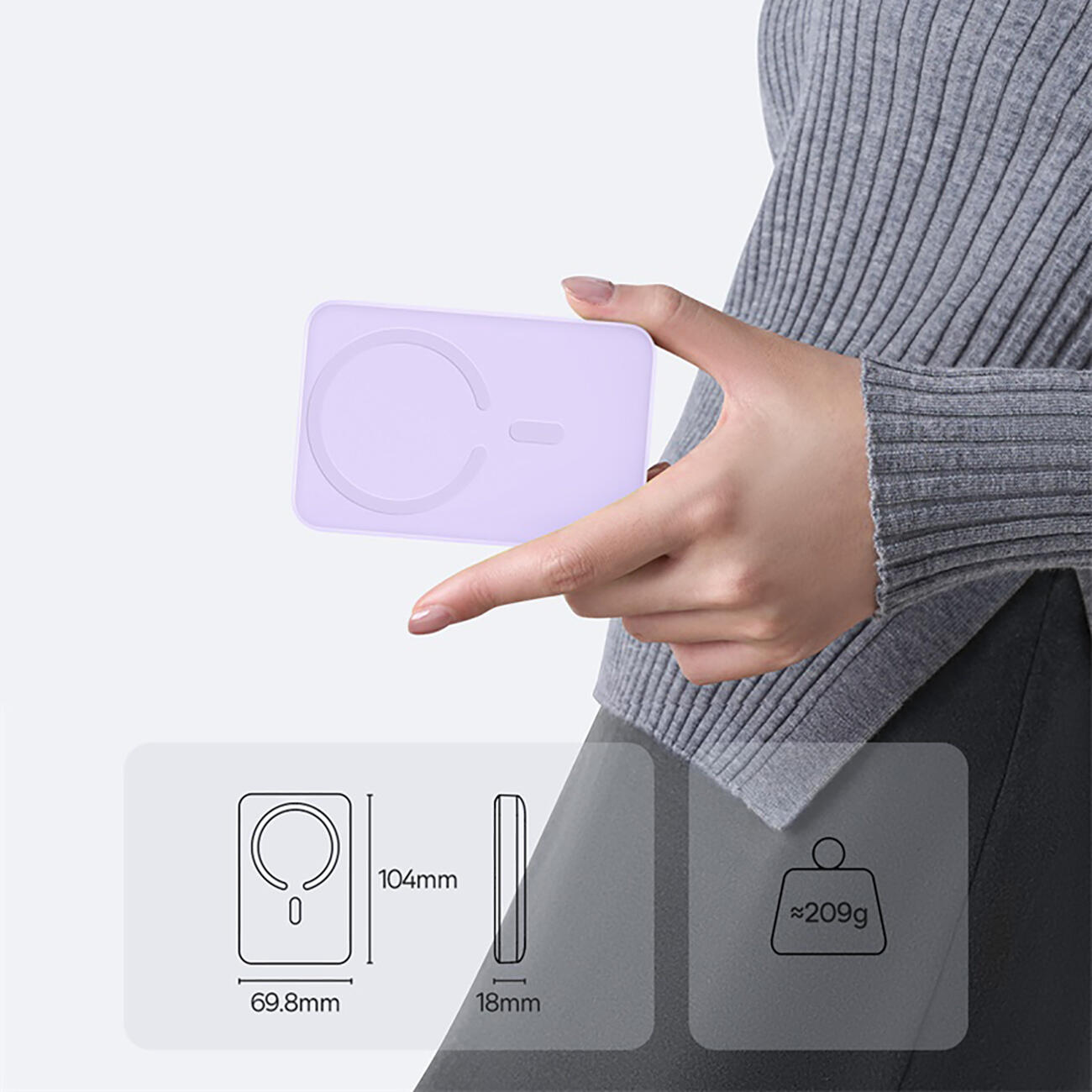 Powerbank Baseus 10000 mAh 22,5W indukcyjny magsafe 5/7
