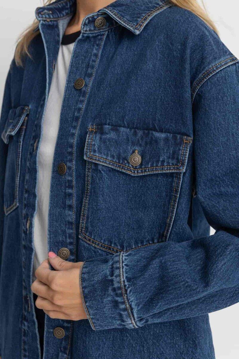 Denim Sobredimensionado - Sobrecamisa Mujer 2/4