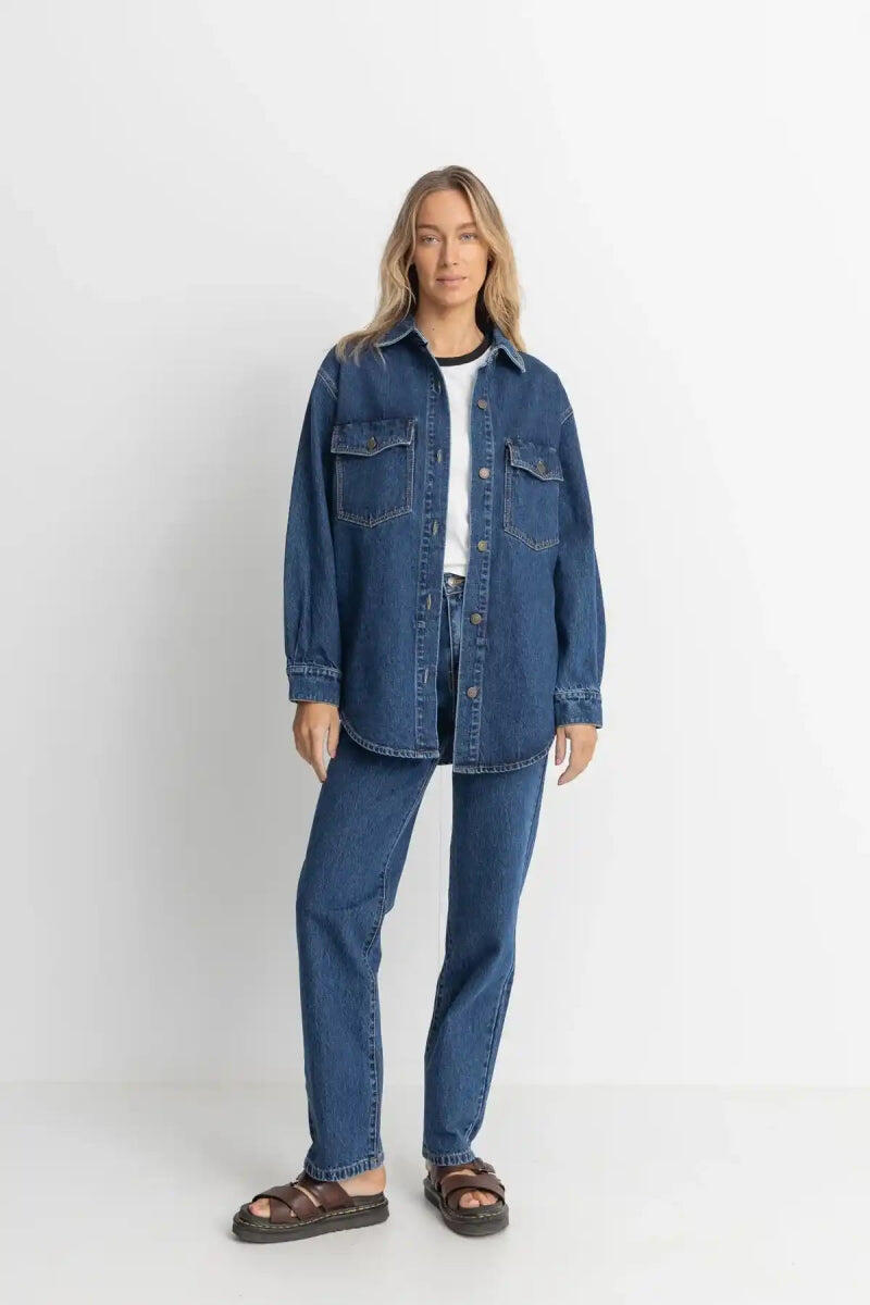 Denim Sobredimensionado - Sobrecamisa Mujer 4/4