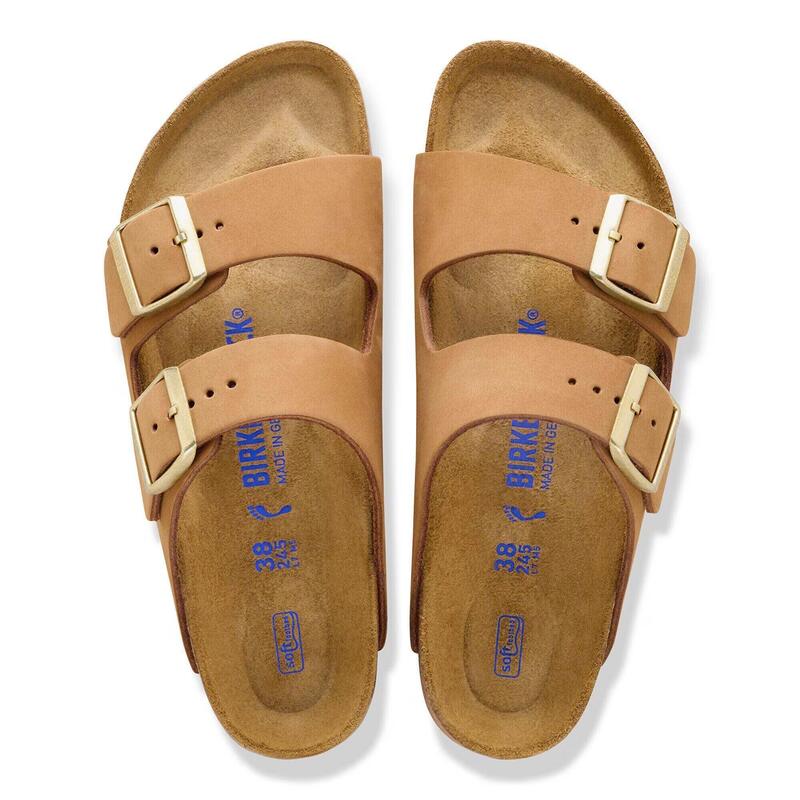 Papuci Birkenstock Arizona Sfb Piele Nubuc Femeie
