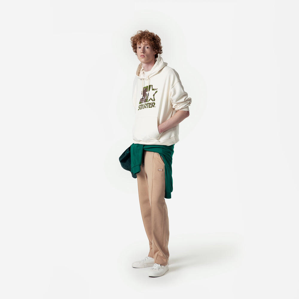 Pantaloni dritti con patch in tinta SABBIA 2/3
