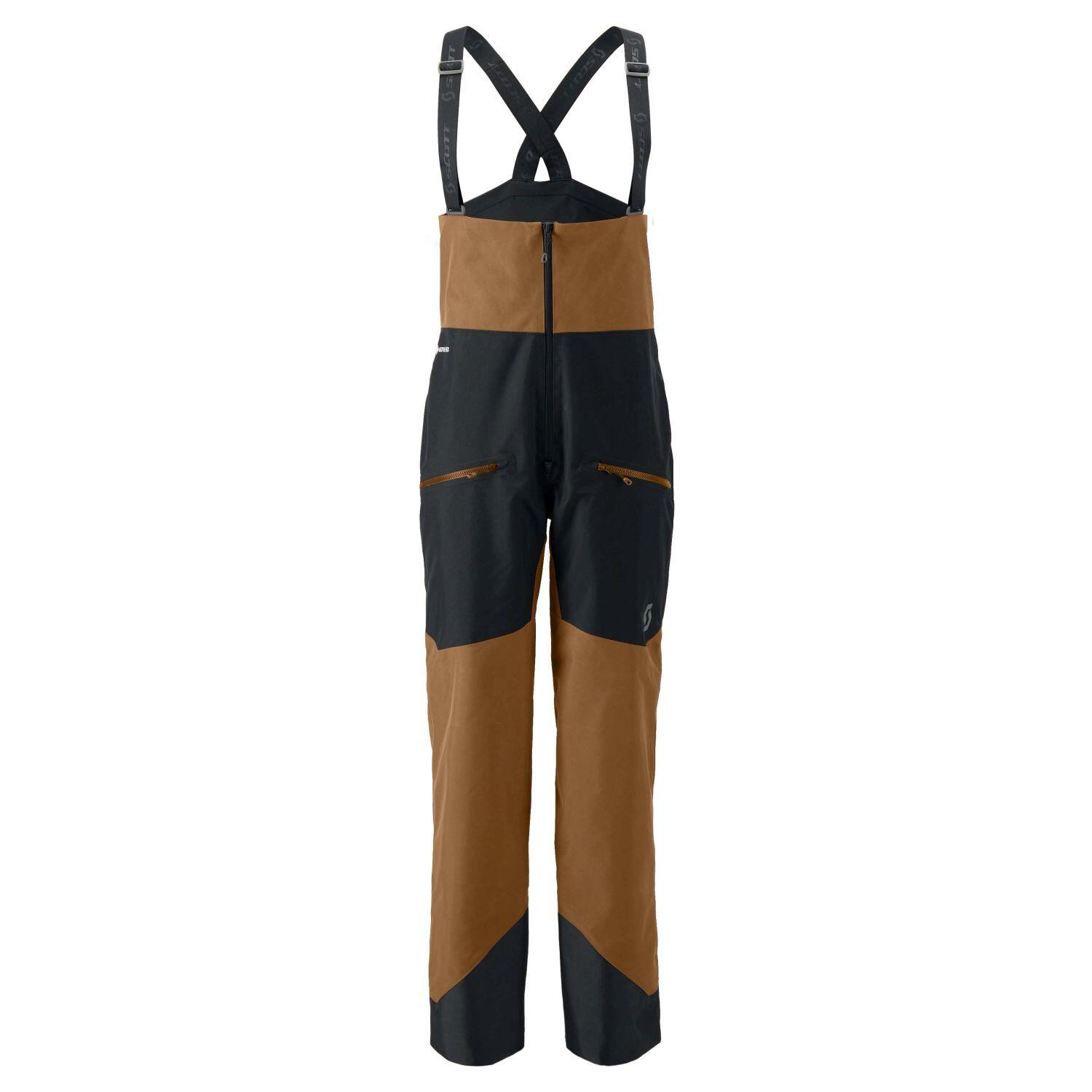 Pantalón de montaña de hombre Scott VERTIC Gore-Tex 2L marrón 1/3