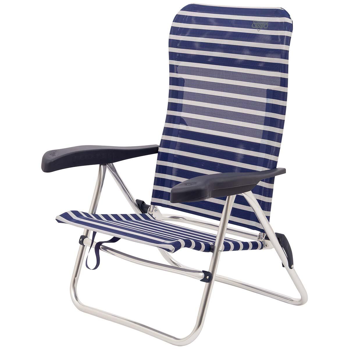 Silla playa - AL/205 - Rayas azules 2/6
