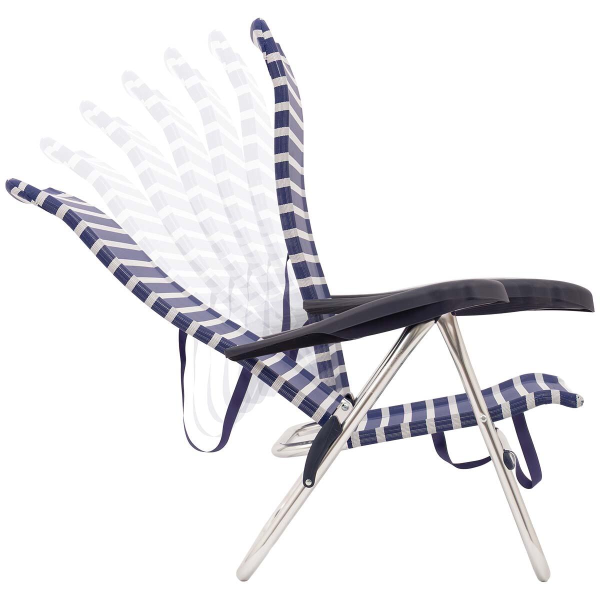 Silla playa - AL/205 - Rayas azules 4/6