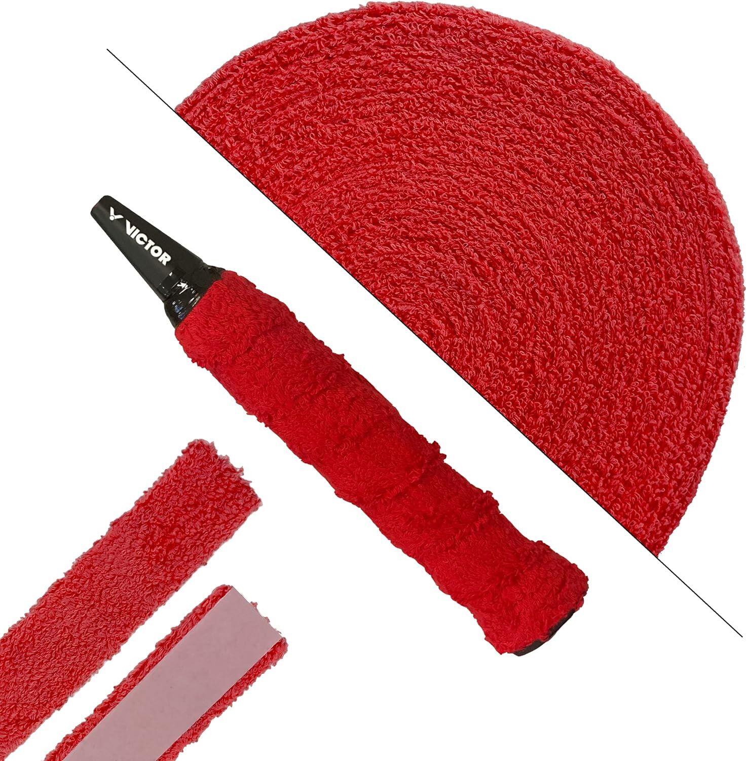 Victor Frotte Badminton & Tennis Schläger Handtuch Griffband 12M Rot 2/4