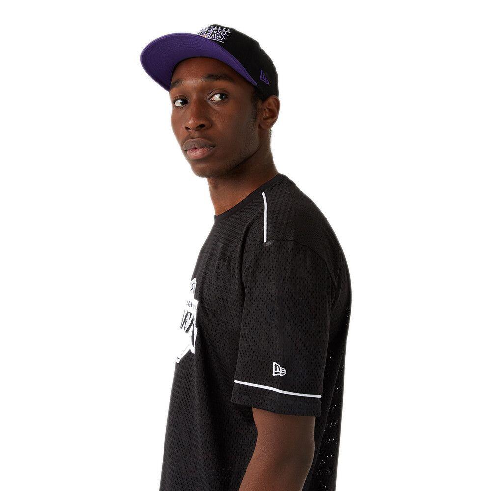 T-shirt oversize New Era Los Angeles Lakers con logo ufficiale 3/3