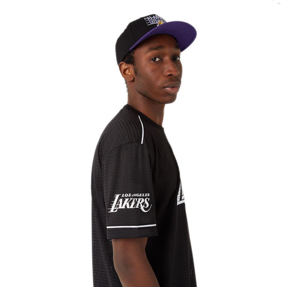 T-shirt oversize New Era Los Angeles Lakers con logo ufficiale 2/3