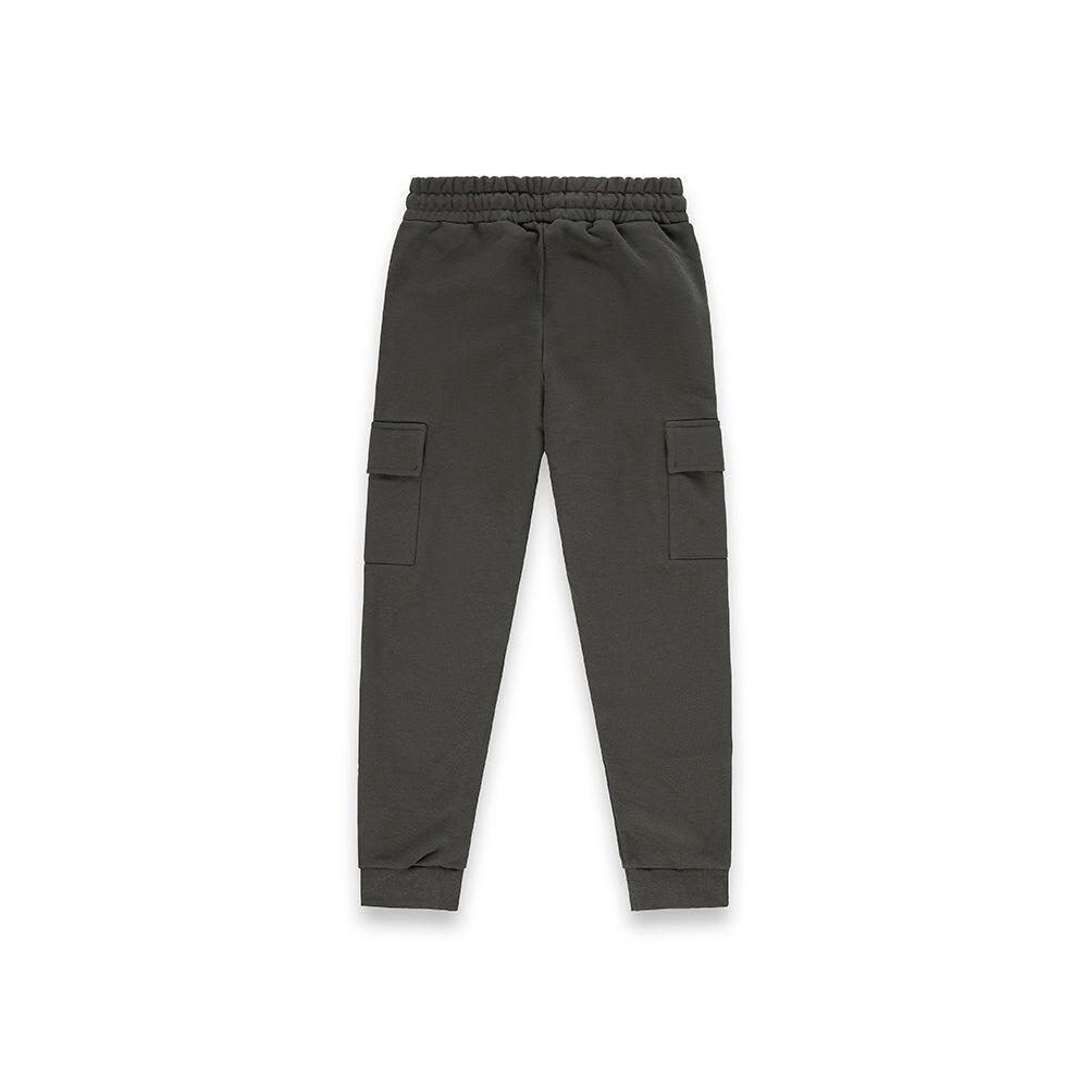 Pantaloni da bambino con tasconi VERDE MILITARE 2/2