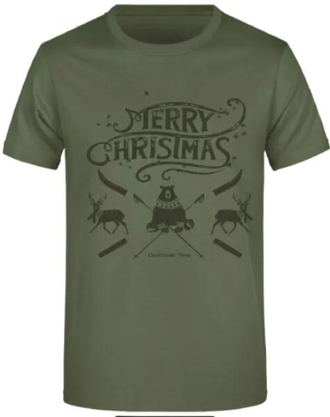 T-shirt homme James & Nicholson en coton motif Noël - 180 g/m² 1/1