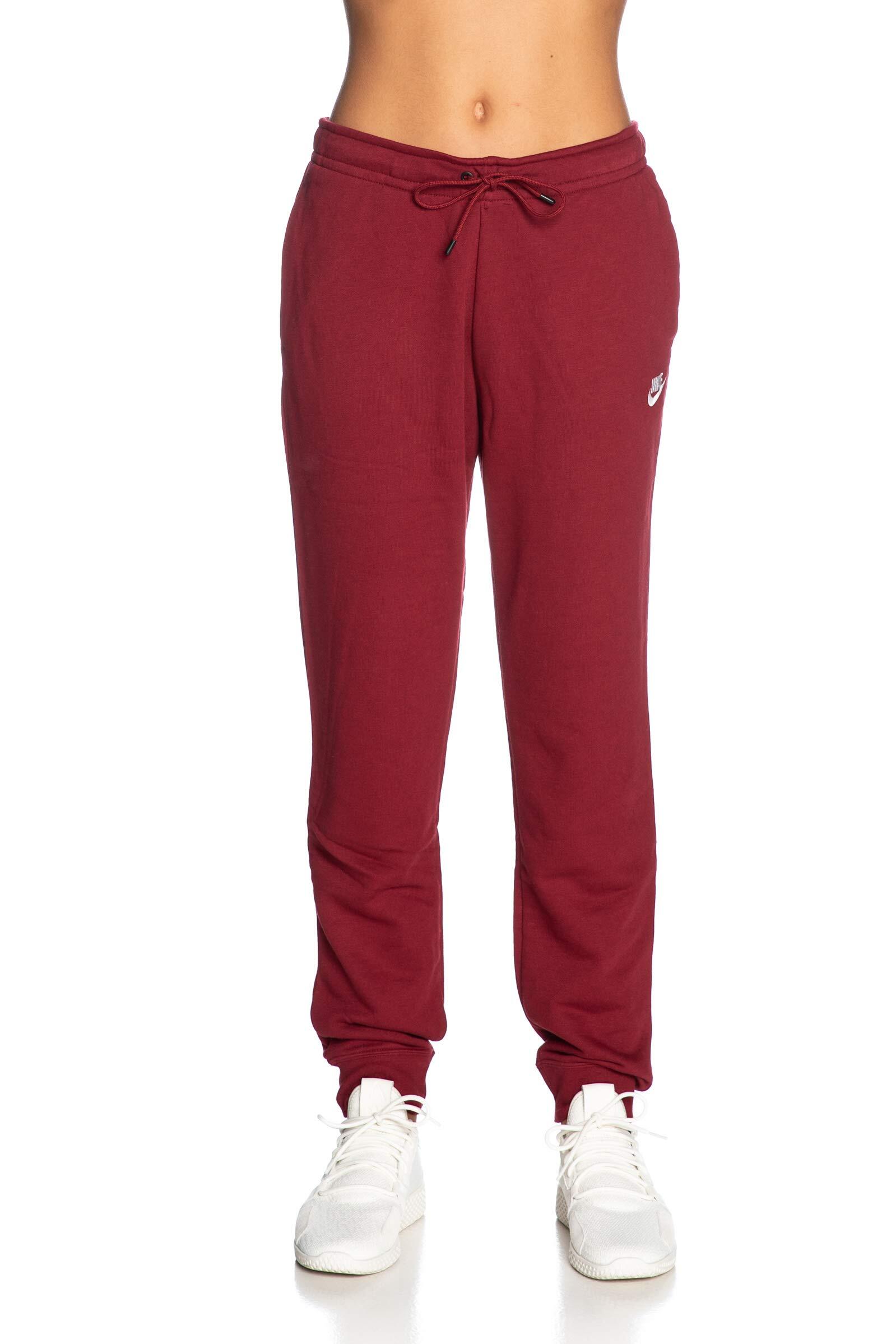 Pantalon Nike Sportswear Essential molleton femme Team Red/White taille L 1/4