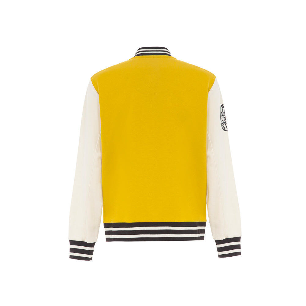 Varsity jacket  in felpa Iconic SENAPE 2/6