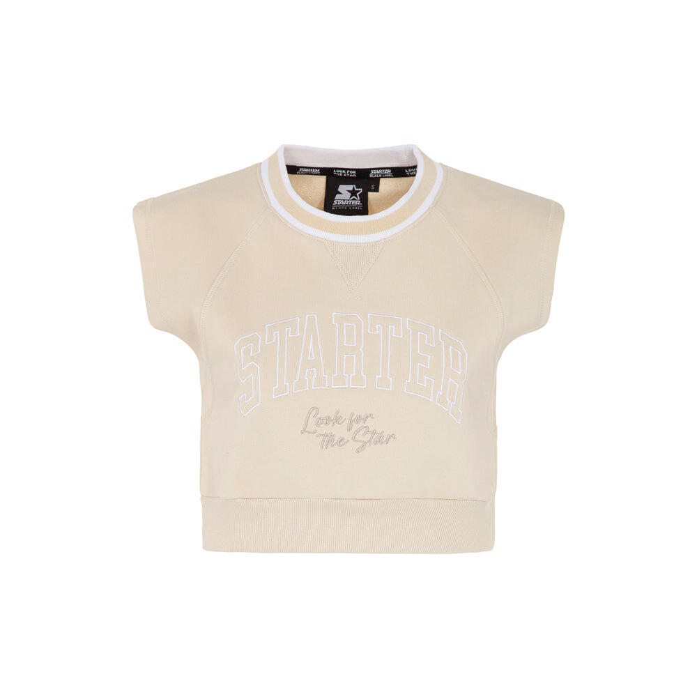 T-shirt in felpa con ricamo 1/3