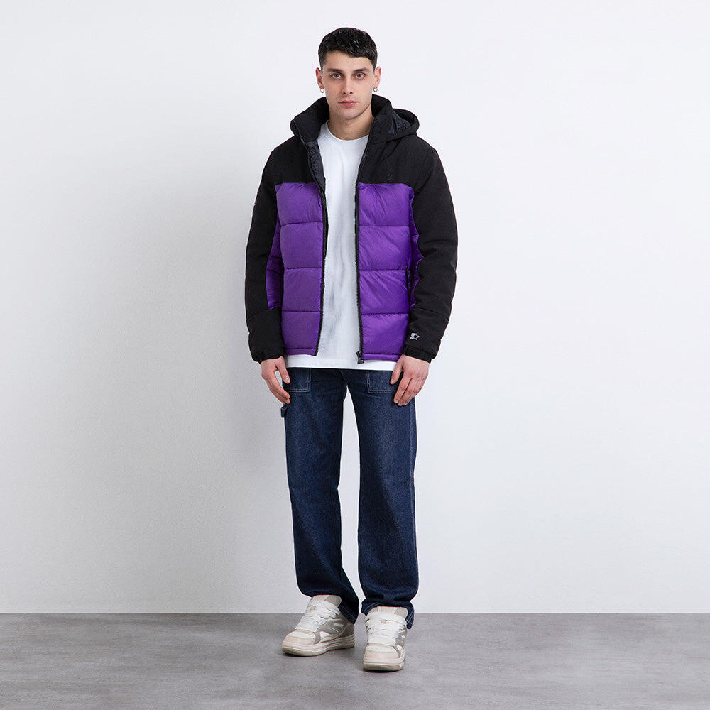 Giubbotto bicolore Iconic NERO/VIOLA 6/7