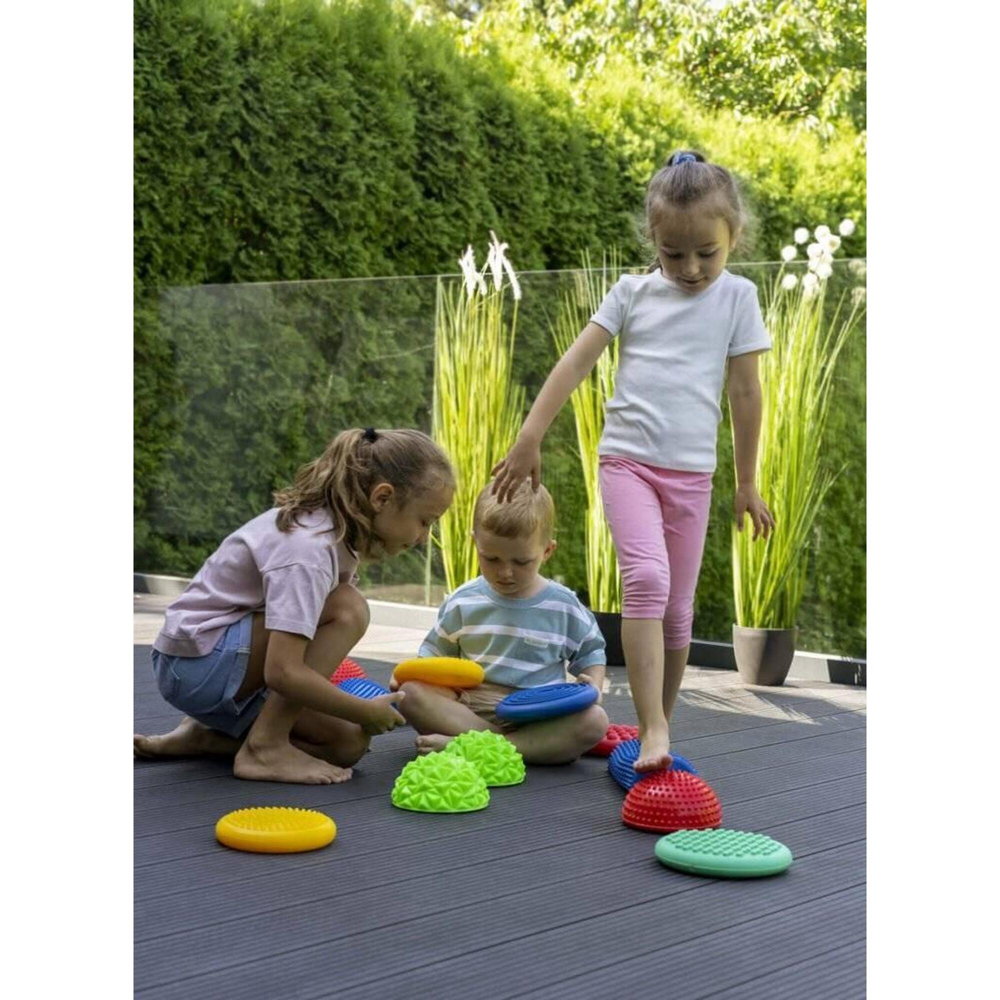 Semicerc pentru masaj și echilibru 16 cm – Pod de balans cu țepi