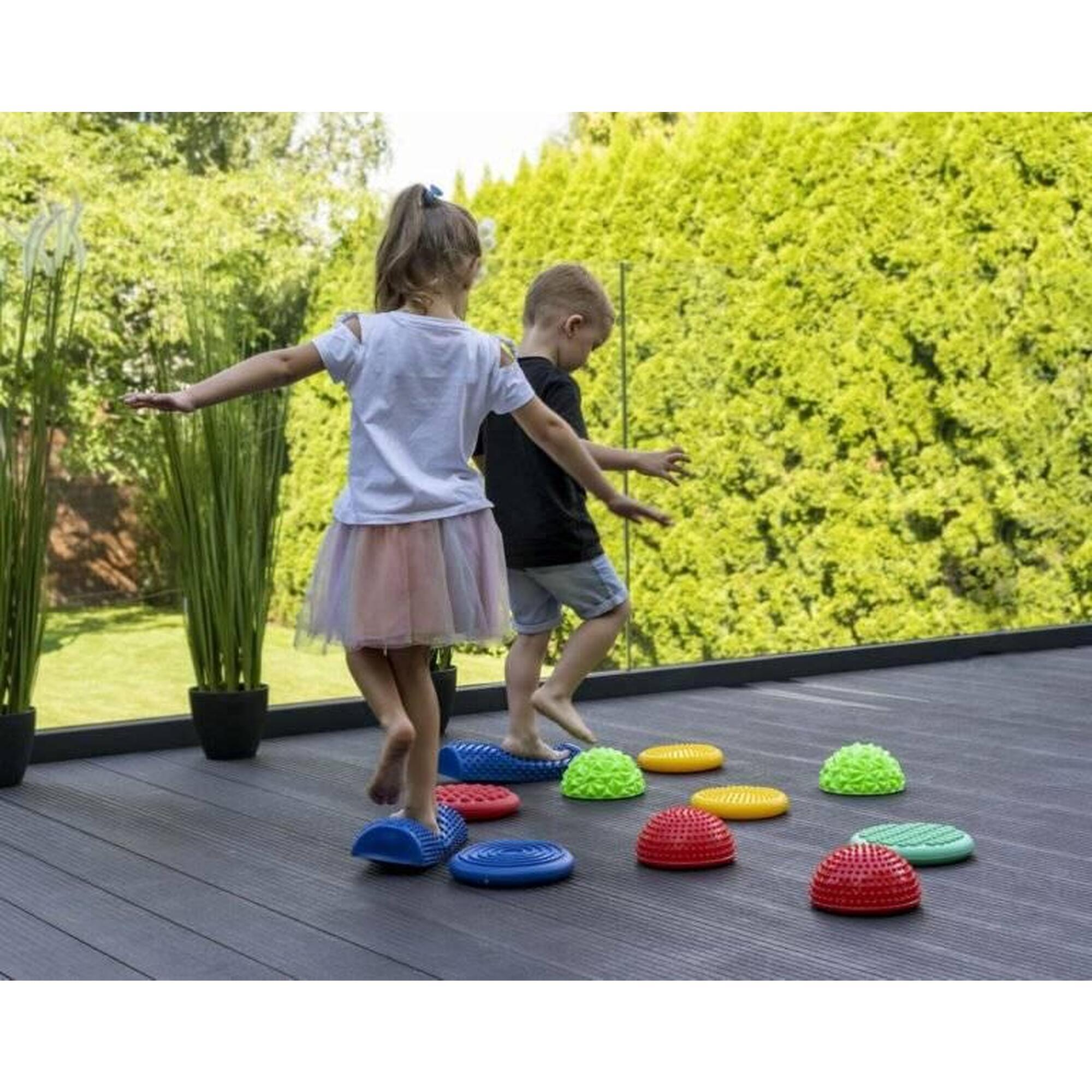 Semicerc pentru masaj și echilibru 16 cm – Pod de balans cu țepi