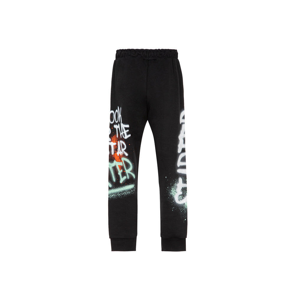 Pantaloni da jogger graffiti Nero 2/2