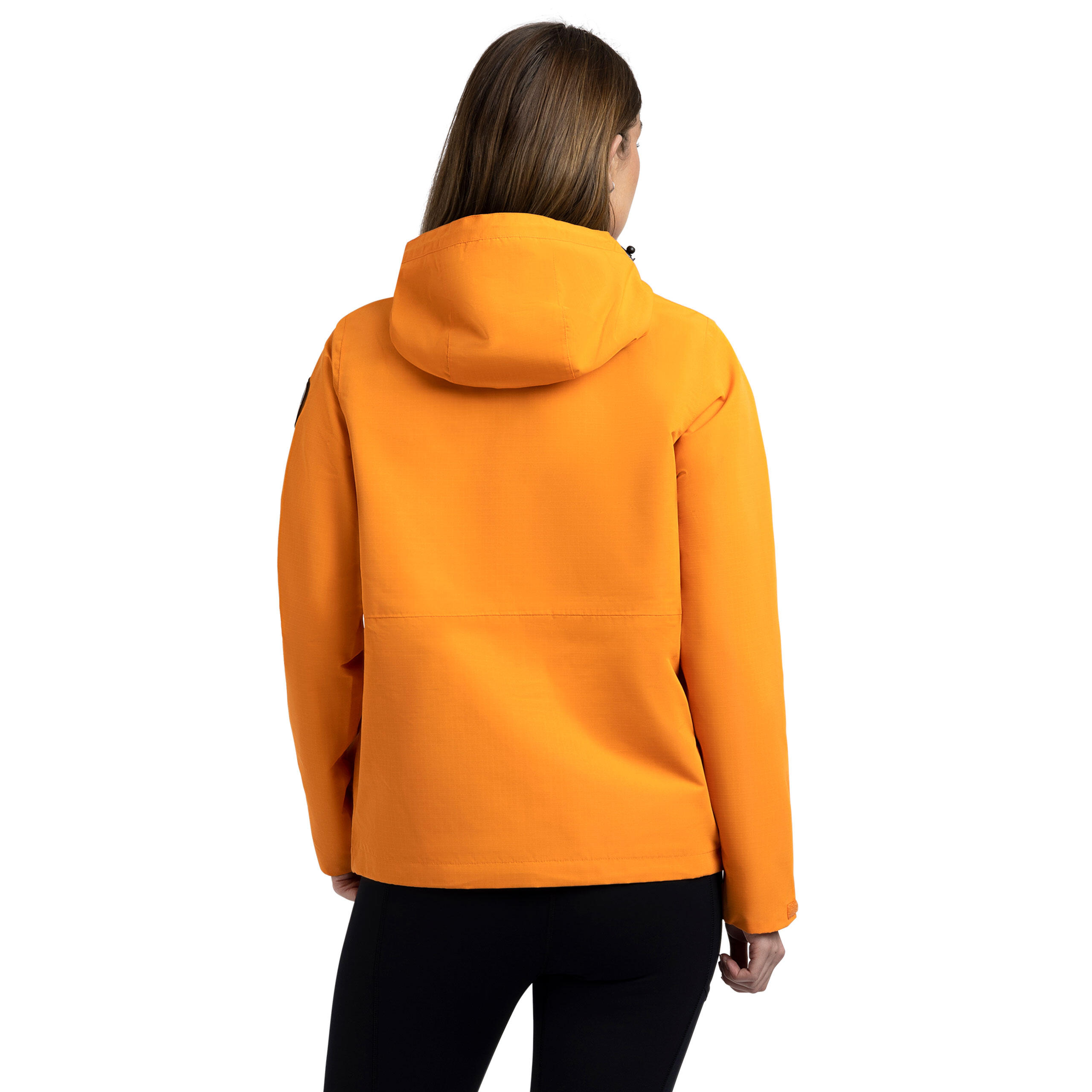 Womens Adjustable Grown on Hood Waterproof Rainwear Jacket - Robina 4/5