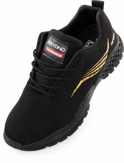 Herrenschuhe Nasa Men Beymond The Rainbow Sneaker Schwarz/Gelb Schwarz