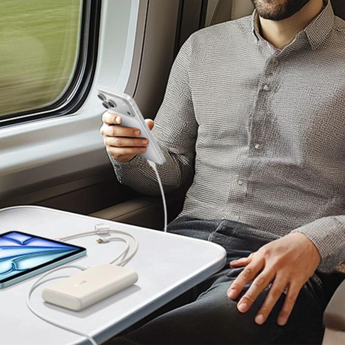 Powerbank Baseus  20000 mAh 100W z wbudowanymi kablami usb-c 5/7