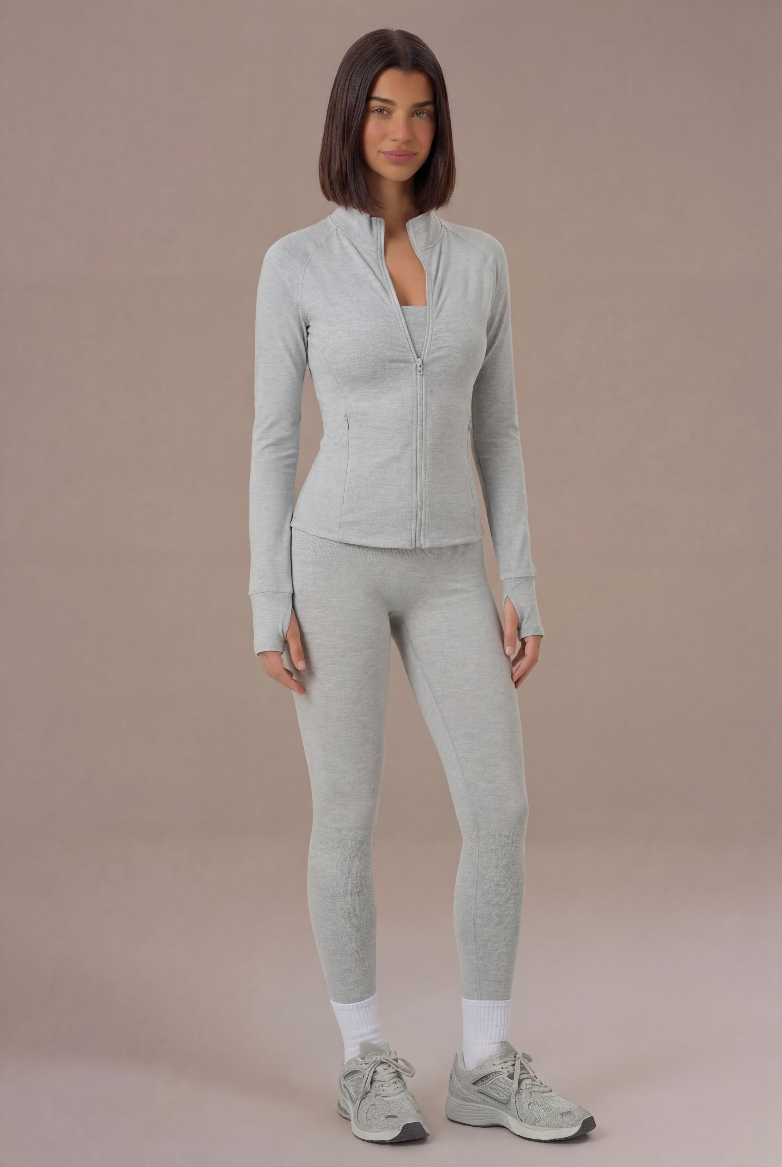 Veste Zippée Fitness Femme Softform™ - Gris chiné 5/5