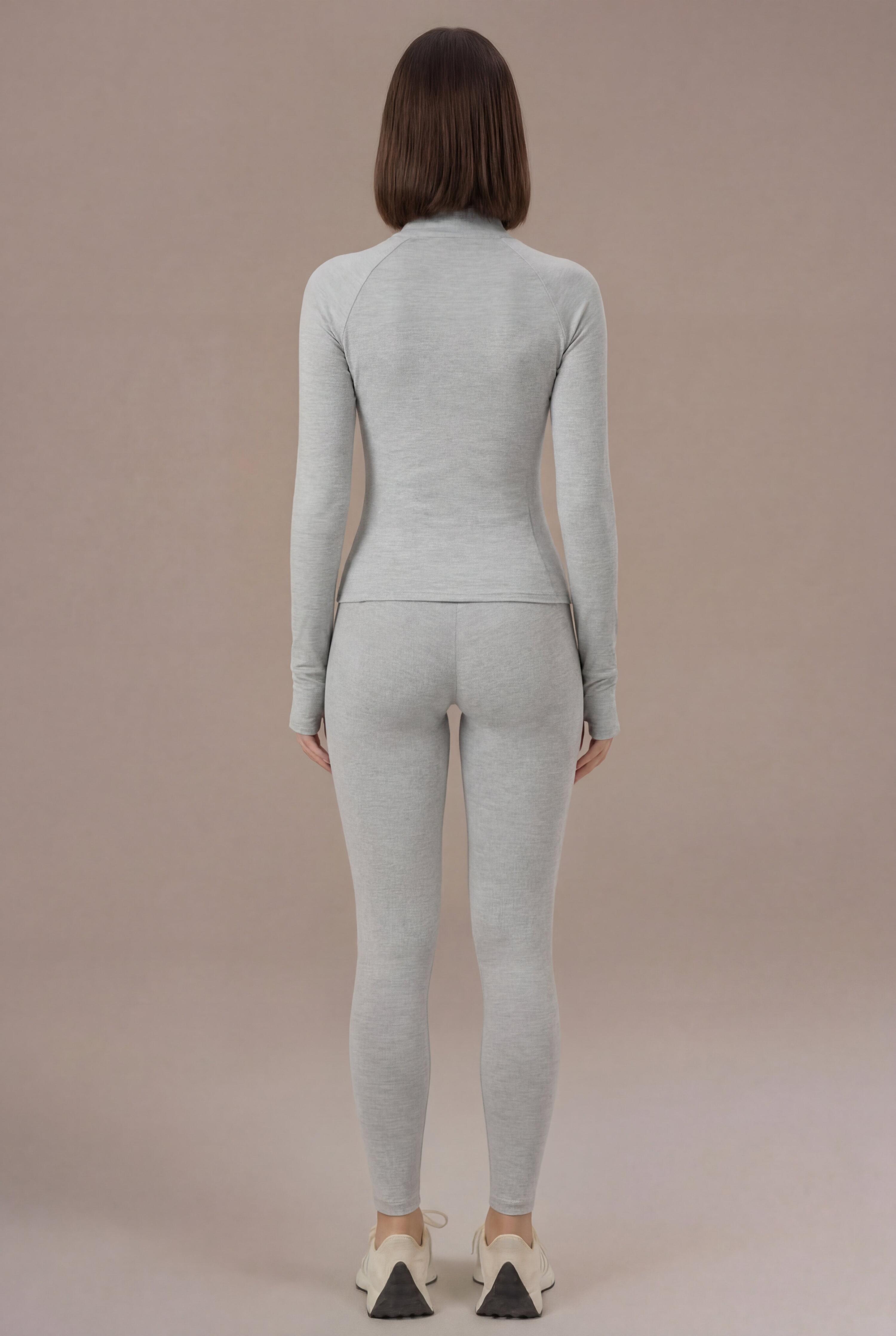Veste Zippée Fitness Femme Softform™ - Gris chiné 4/5
