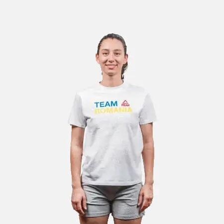 Tricou Bumbac PEAK TeamRomania20 Alb 2/7