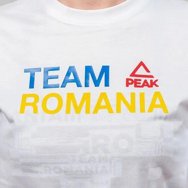 Tricou Bumbac PEAK TeamRomania20 Alb 7/7