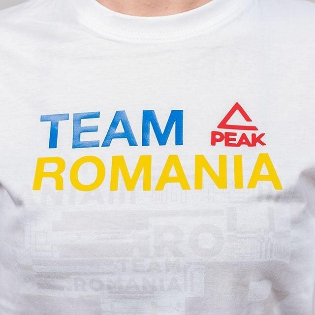Tricou Bumbac PEAK TeamRomania20 Alb