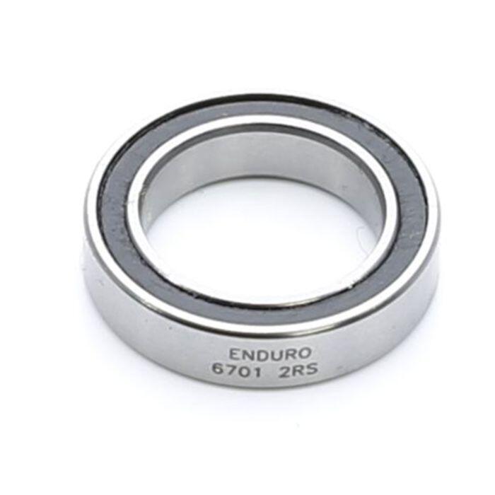 ENDURO BEARINGS 6701 2RS ABEC 3 radial 12x18x4