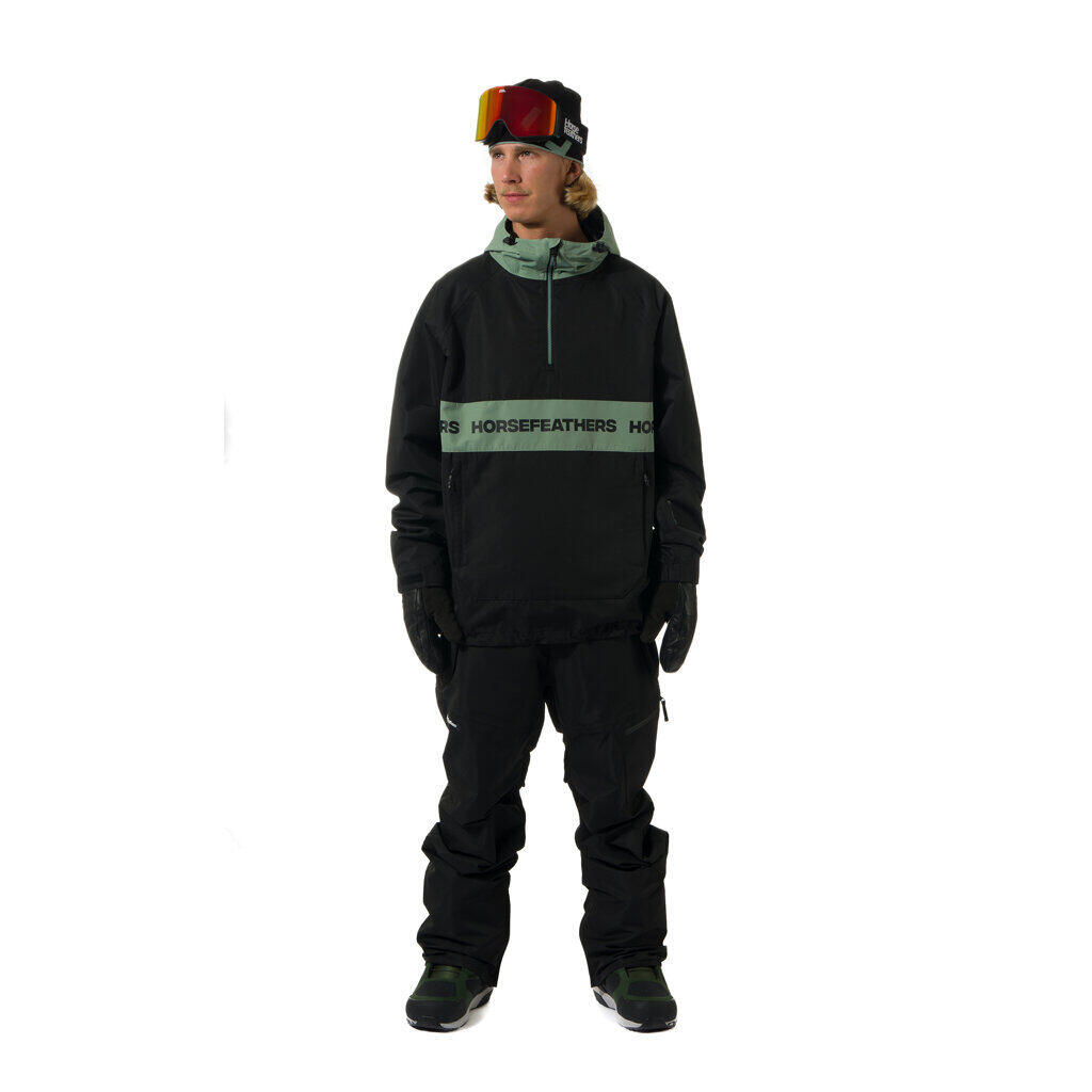 Giacca Horsefeathers Gordie (nero/verde iceberg) 3/7