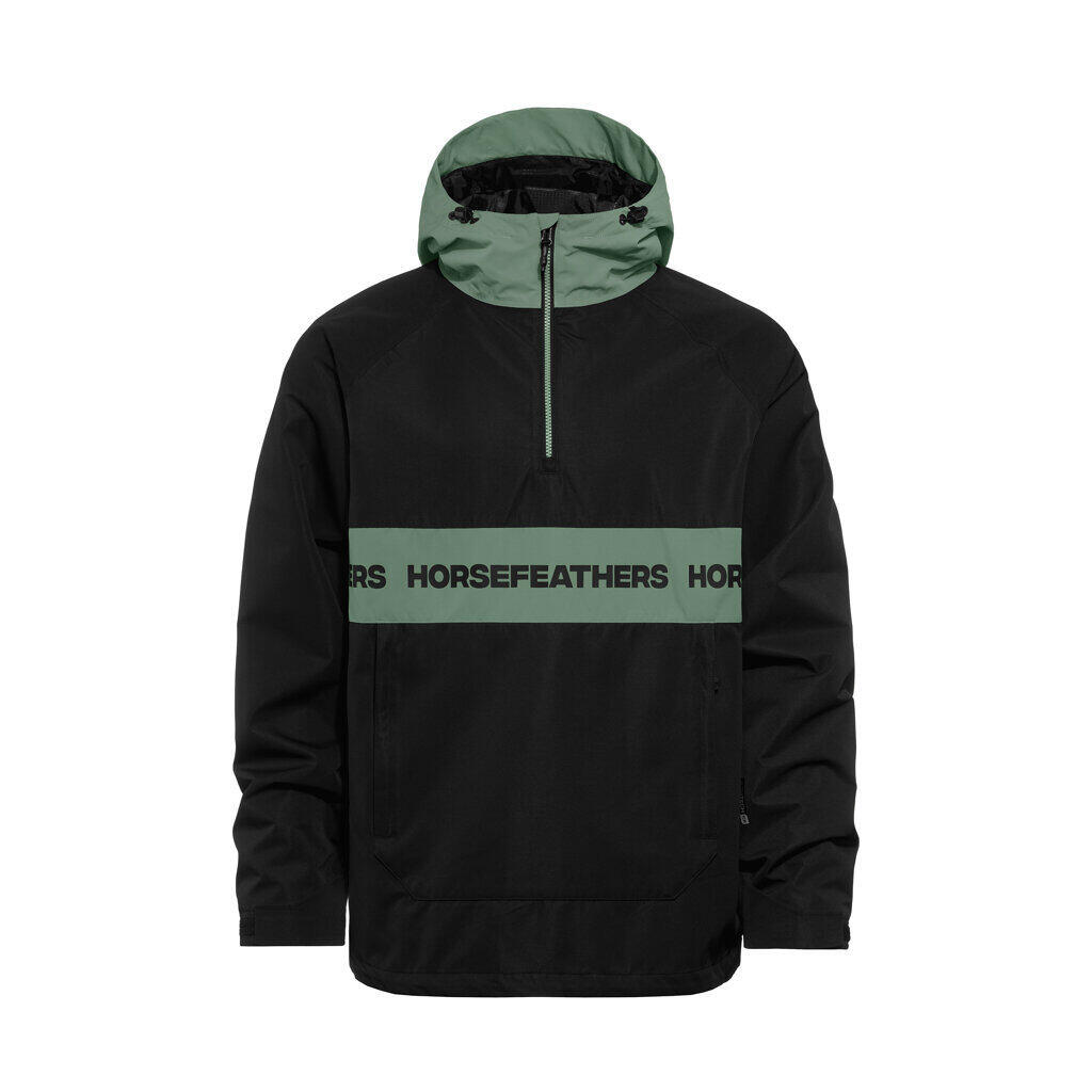 Giacca Horsefeathers Gordie (nero/verde iceberg) 2/7