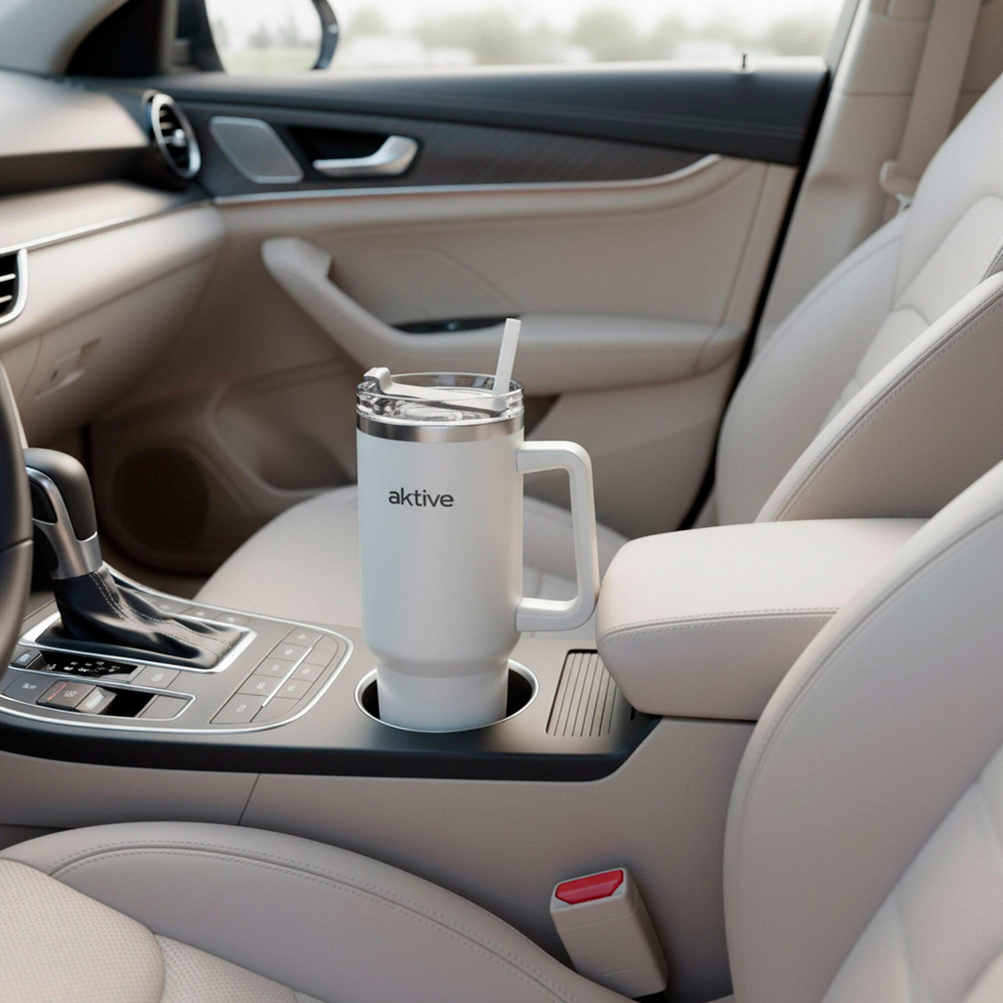 Aktive Thermos blanc 1,2 L couvercle à vis en acier inoxydable 3 positions 3/7