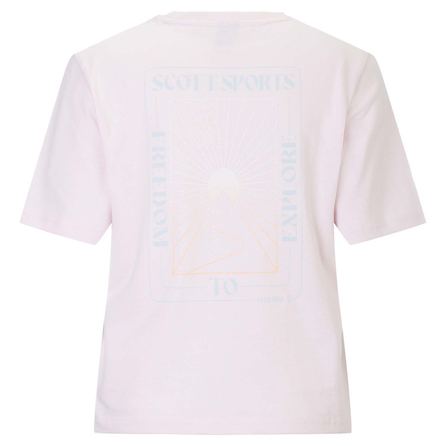 Camiseta de mujer Scott WS GRAPHIC SS rosa 2/3