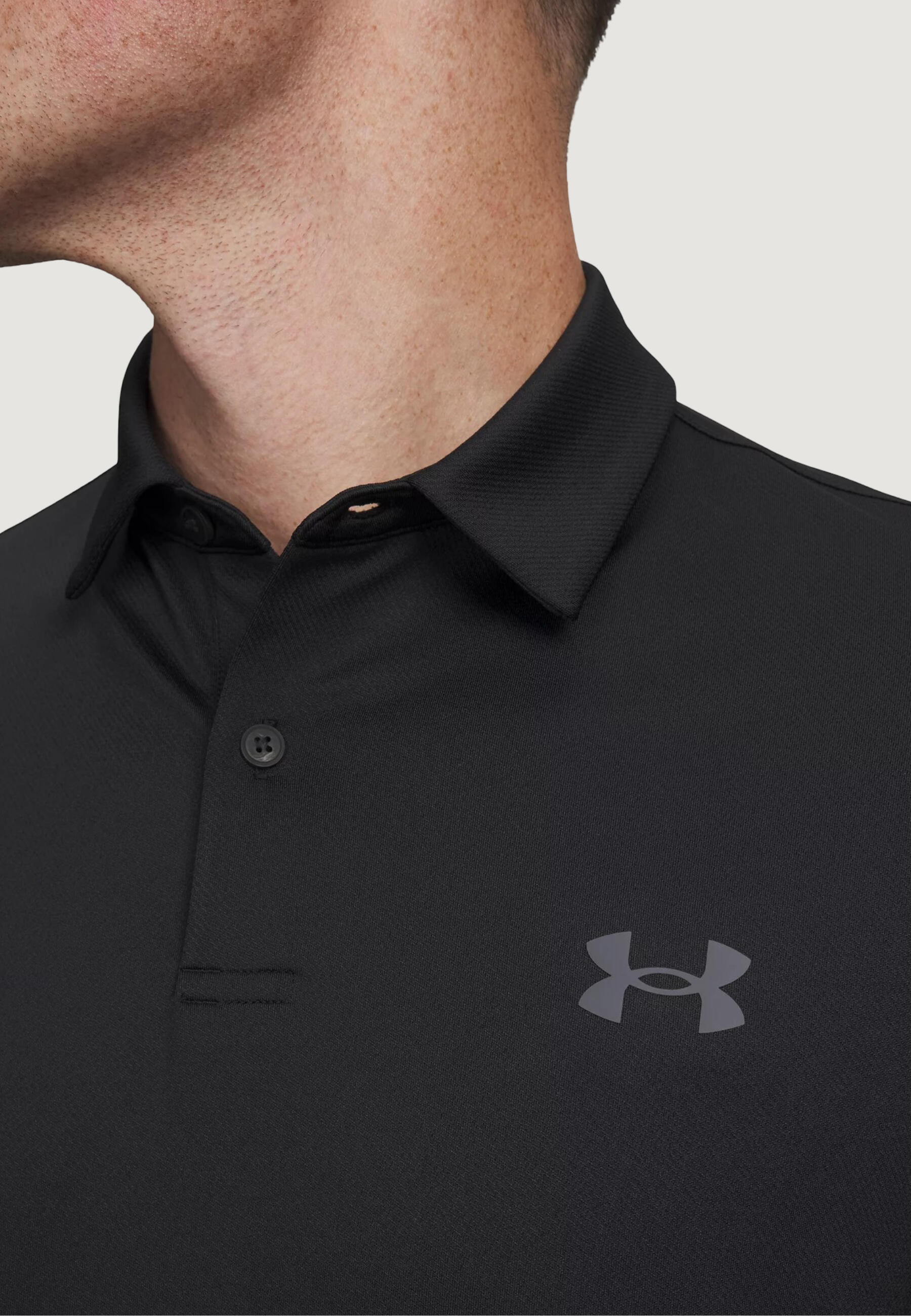 polo manches courtes UA MATCHPLAY POLO HOMME noir 4/4