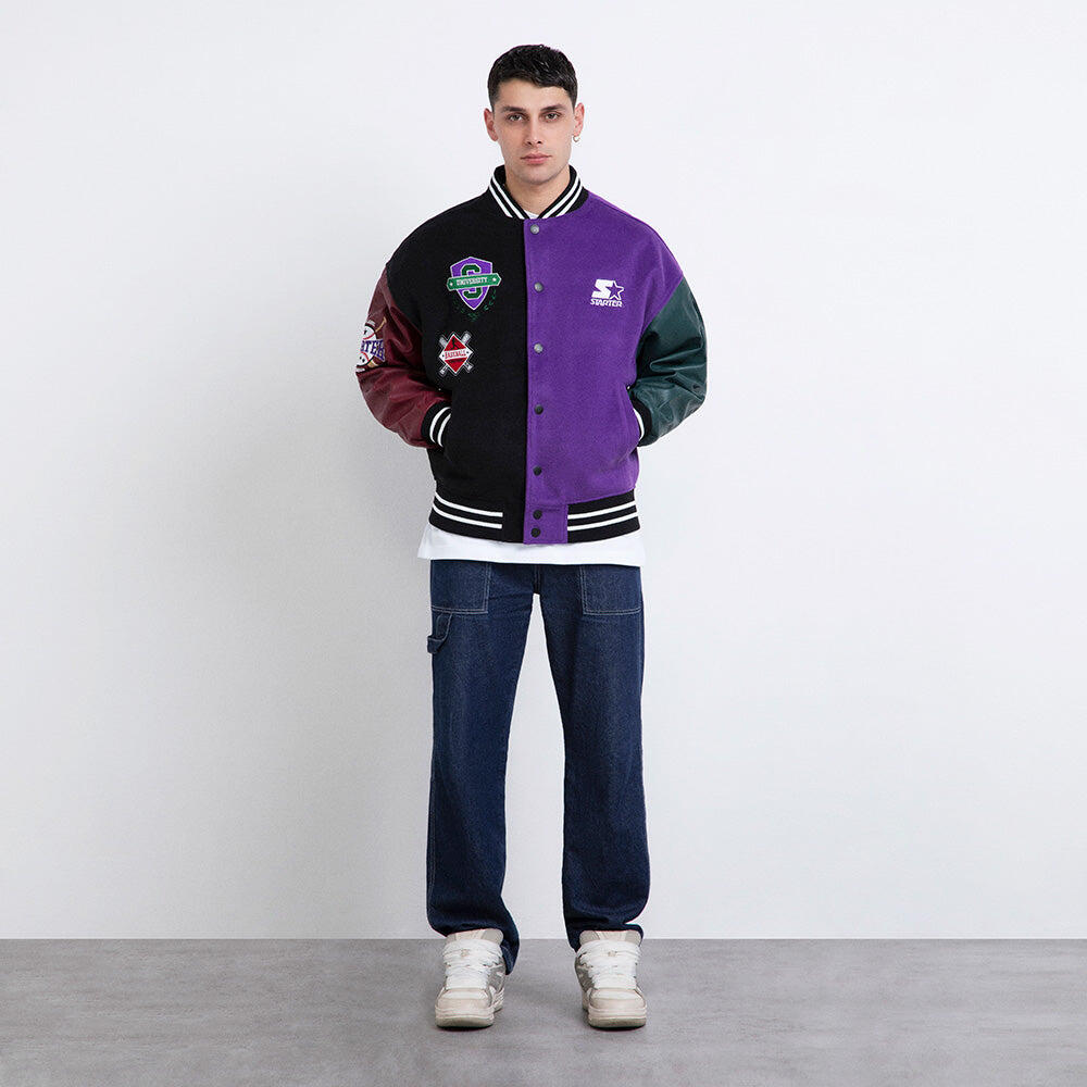 Varsity jacket in panno 3/7