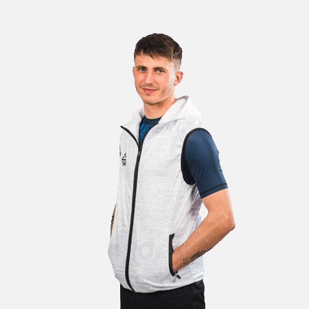 Vesta softshell TeamRomania20 Alb