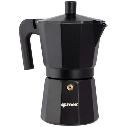 Gimex - Perkolator - Schwarz - Aluminium - 6 Tasse