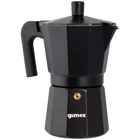 Gimex - Perkolator - Schwarz - Aluminium - 6 Tasse