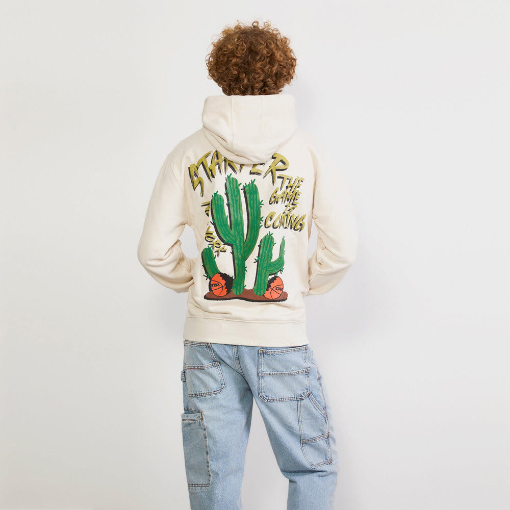 Felpa con cappuccio Cactus CREMA 4/4