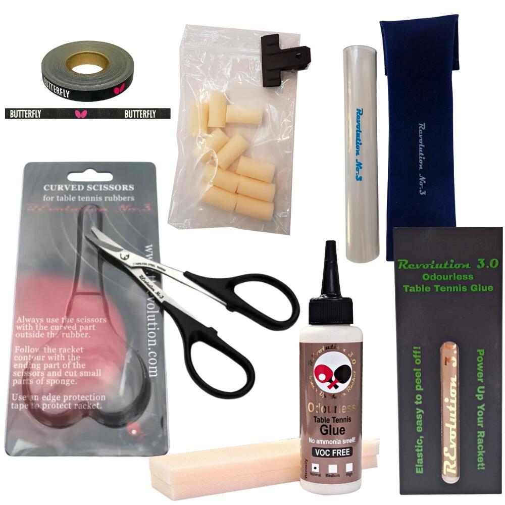 KIT DE COLLE POUR BUFFETS DE TIMING + ROULEAU + CISEAUX + SANGLE 1/1