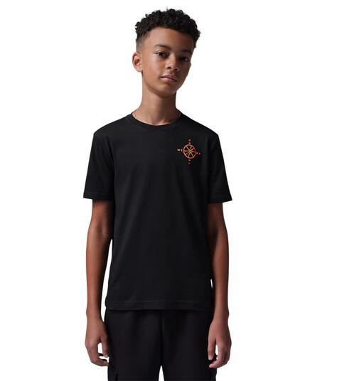JORDAN Air Jumpman Compass T-Shirt Ragazzo 95F542 023 BLACK
