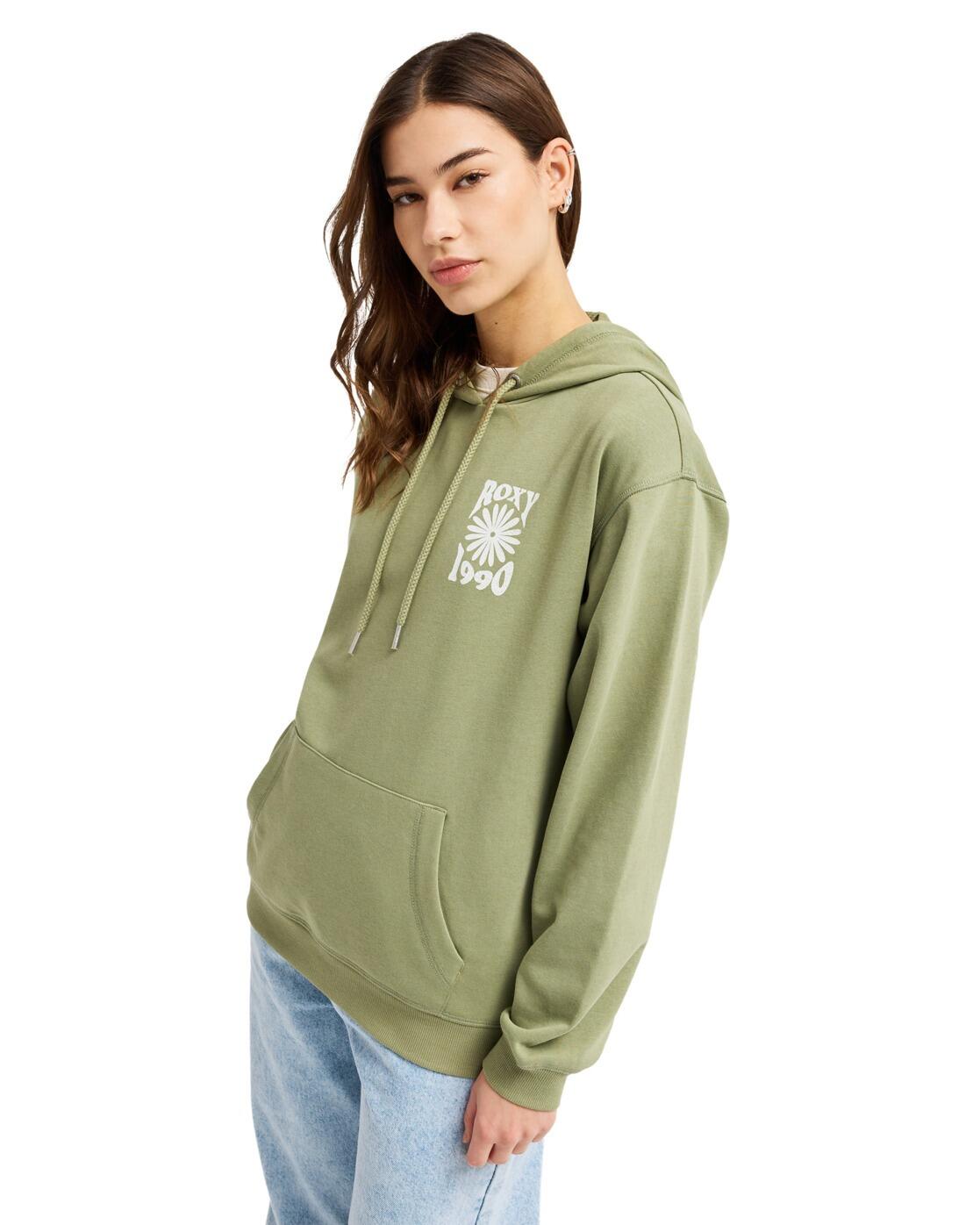 Kapuzenpulli SURF STOKED TERRY VINT Grün Dames 3/4