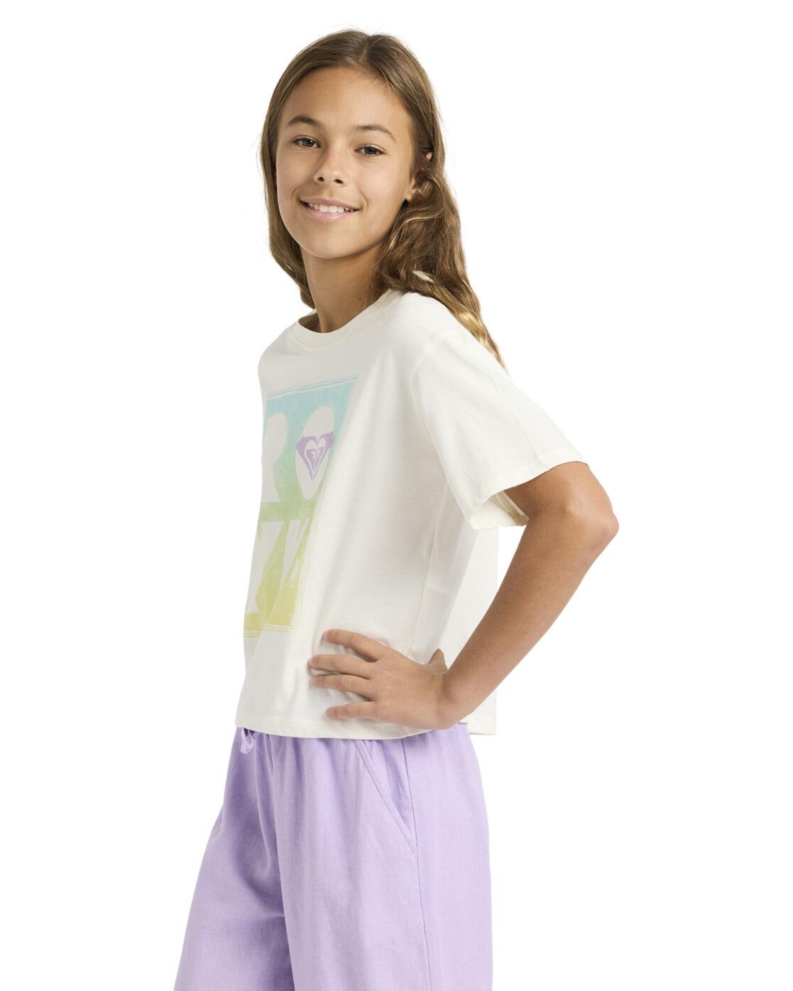 Camiseta de manga corta DAISYLOOSE BEACH Blanco Niña 4/4