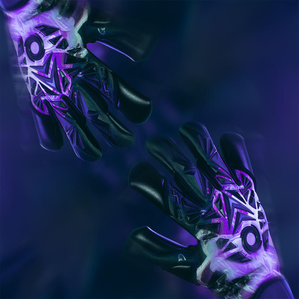 Gants de gardien - football - édition amethyst - noir/mauve 4/5