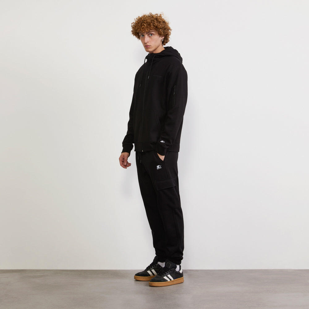 Pantaloni con tasconi ricamato NERO 6/6